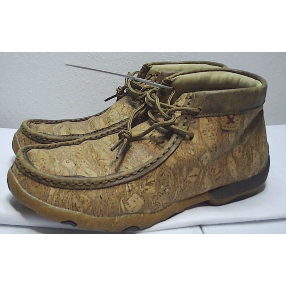 Women's Twisted X WDM0143 Chukka Driving Moc Tan/Bomber Eco Cork size 8M